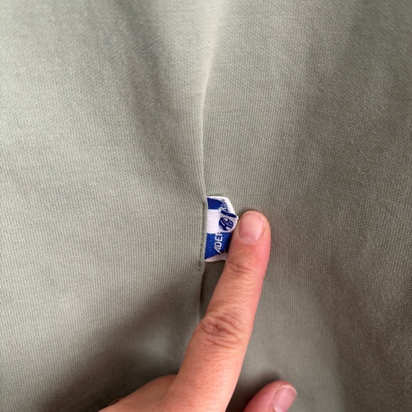 Ader Error Fall 2022 Seafoam Green Patch Jersey Terry Sweatshirt - Picture 8 of 11